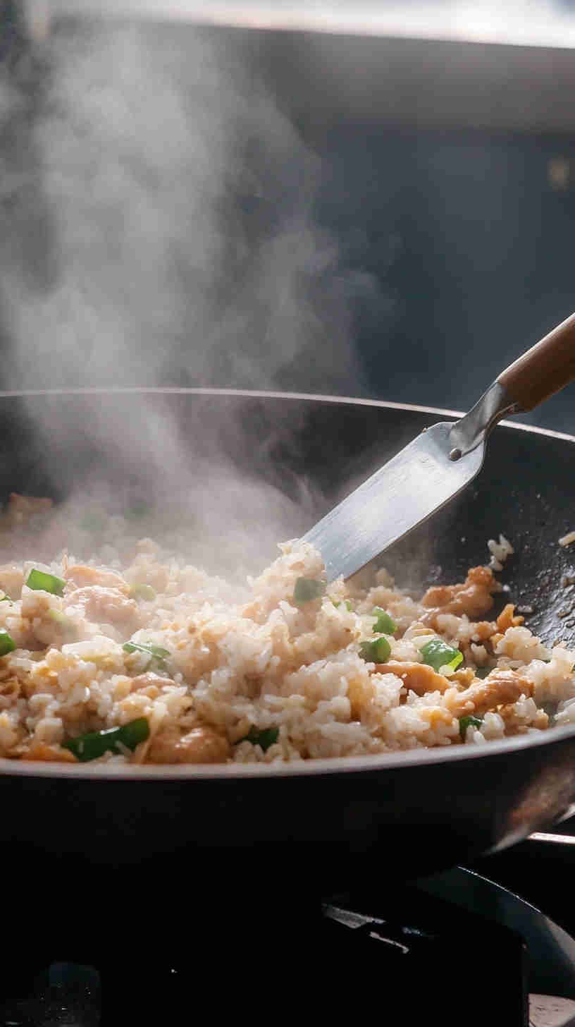 Fried Rice with Crab Meat and Scallions