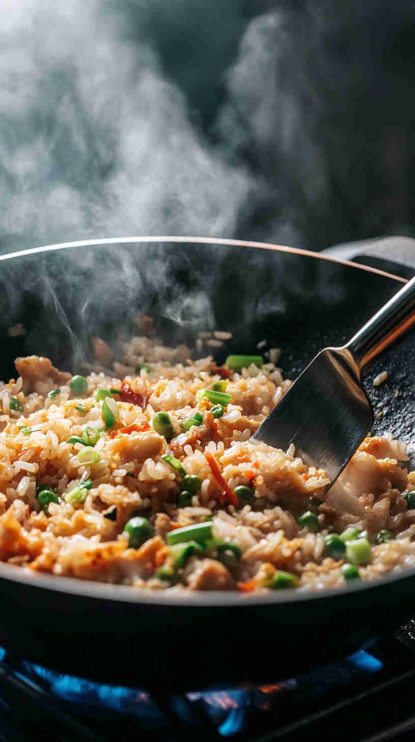 Fried Rice with Crab Meat and Scallions