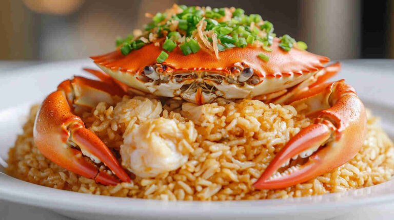 Fried Rice with Crab Meat and Scallions