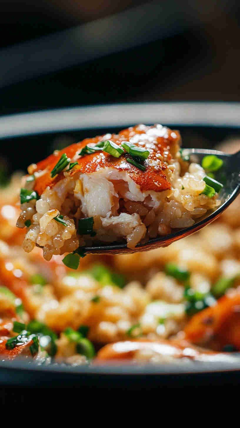 Fried Rice with Crab Meat and Scallions