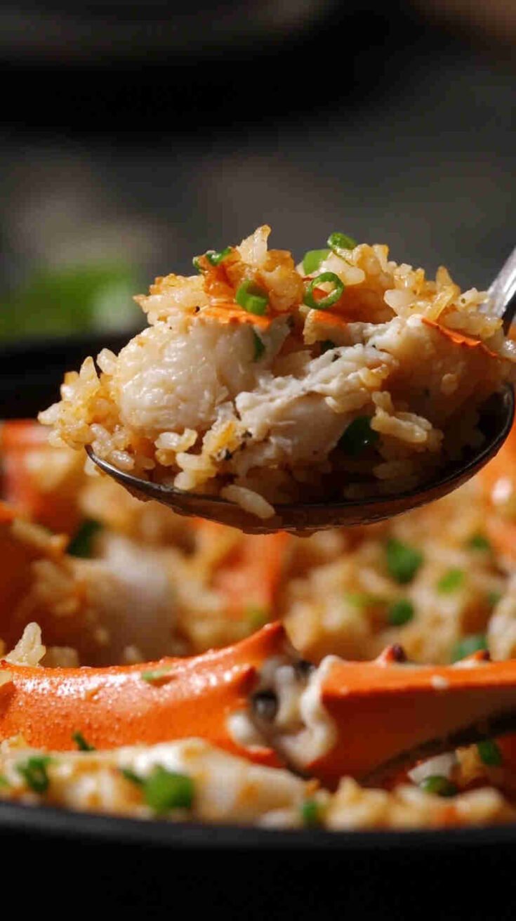 Fried Rice with Crab Meat and Scallions