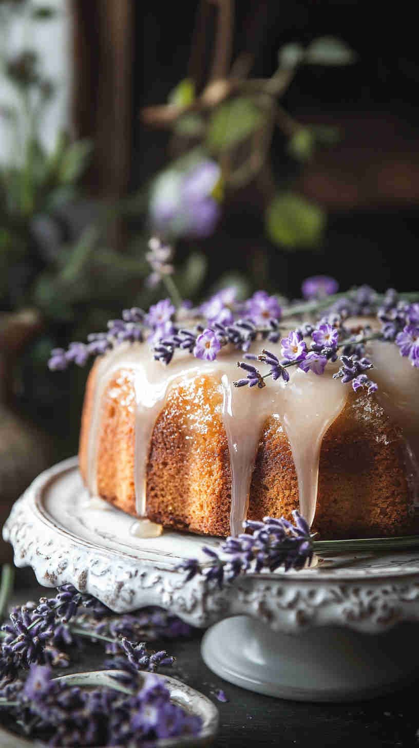 Lavender Honey Pound Cake