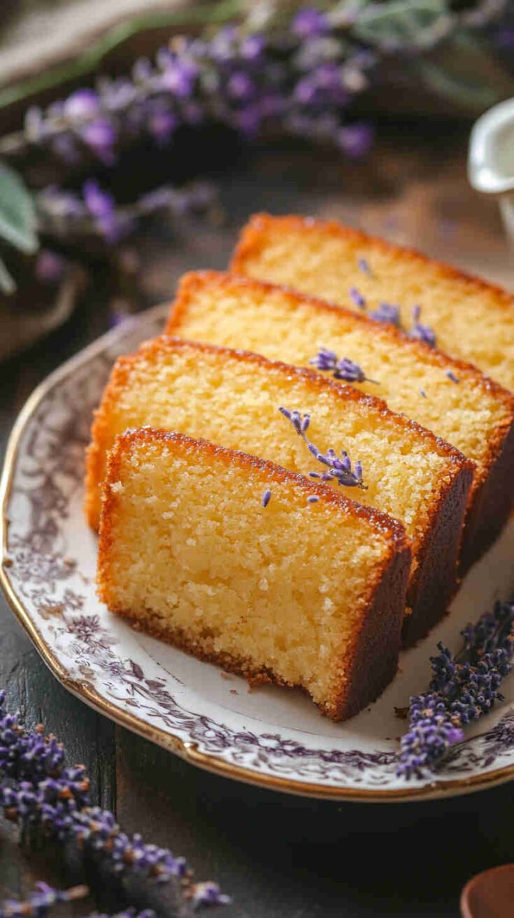 Lavender Honey Pound Cake