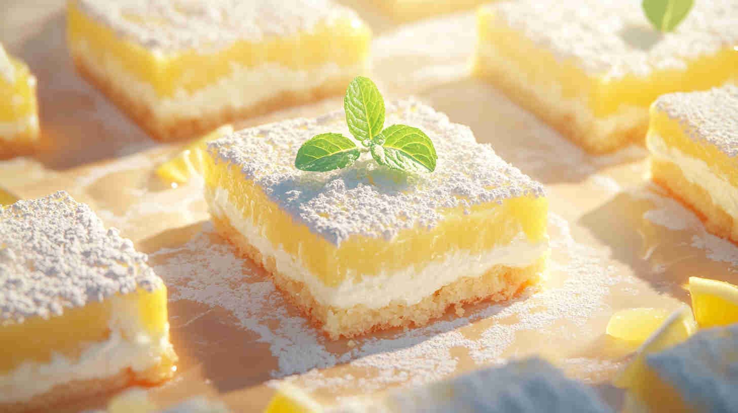 Lemon Cottage Cheese Bars