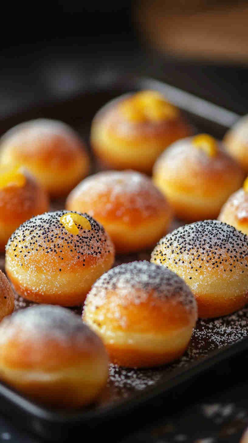 Lemon Poppy Seed Donut Holes