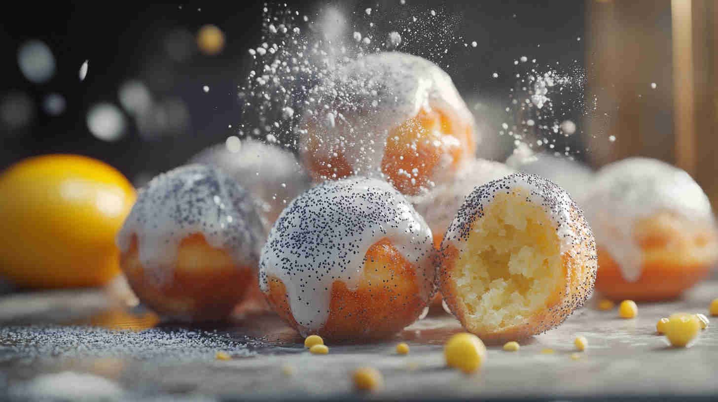 Lemon Poppy Seed Donut Holes