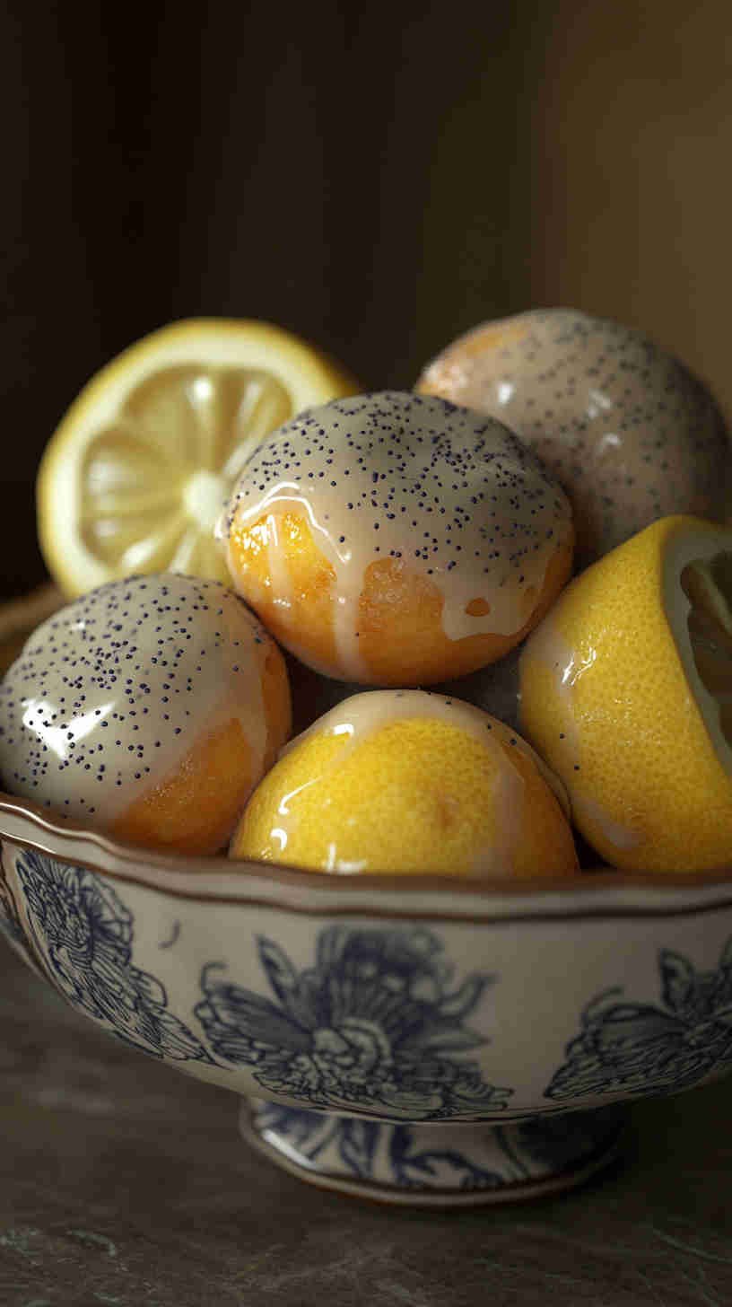 Lemon Poppy Seed Donut Holes