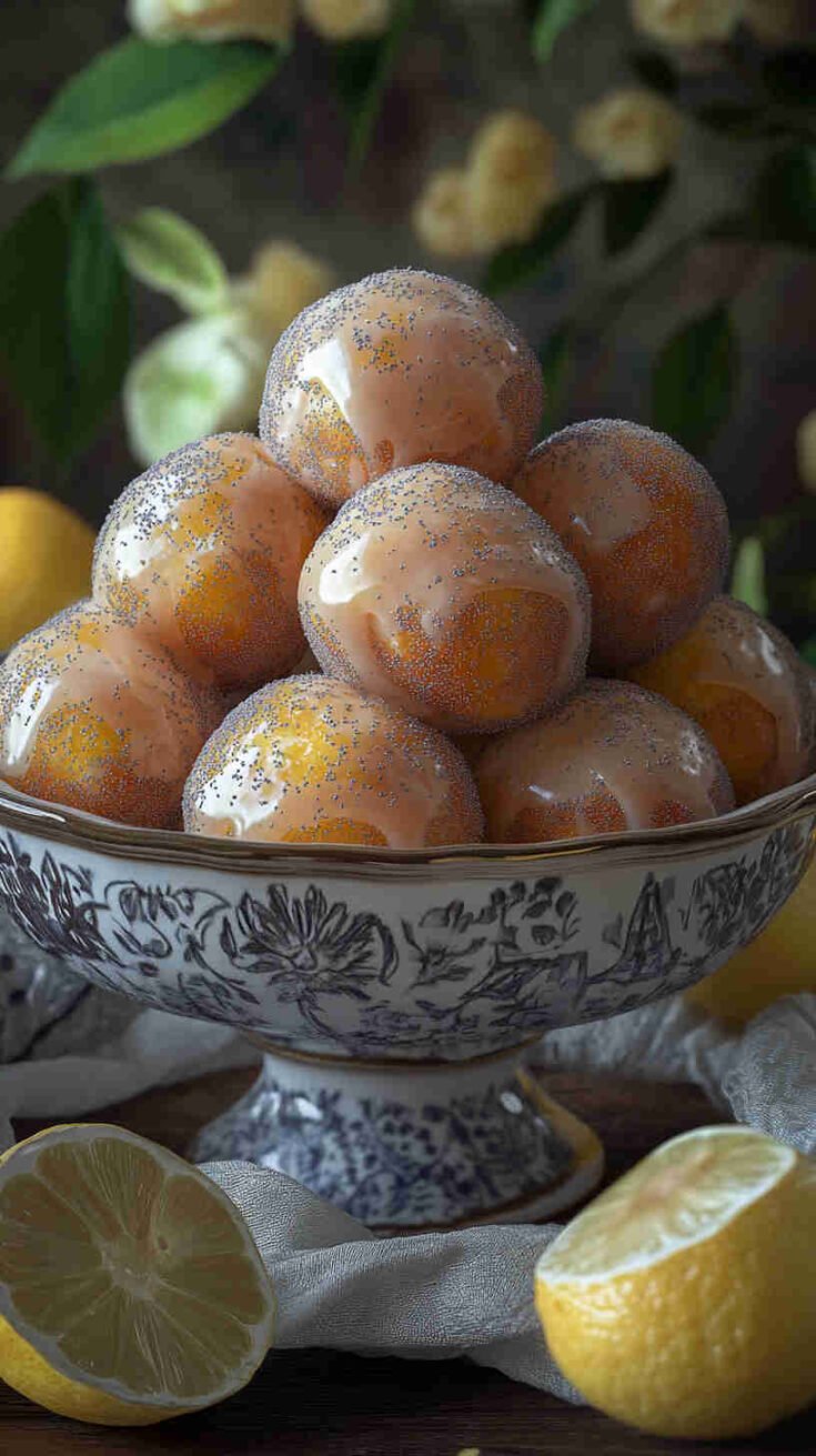 Lemon Poppy Seed Donut Holes