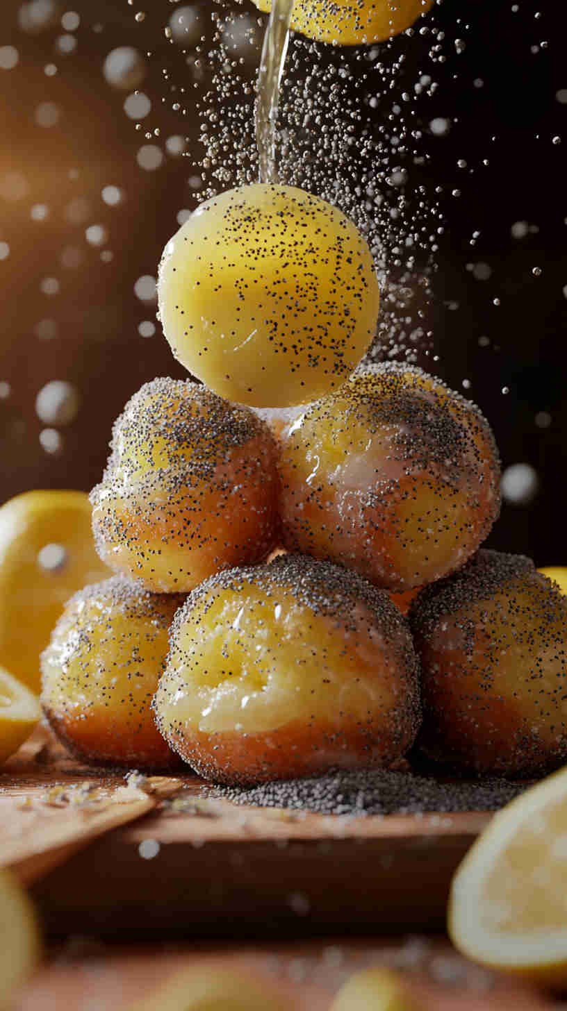 Lemon Poppy Seed Donut Holes