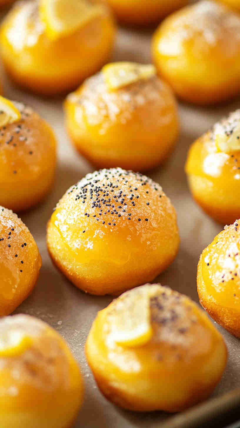 Lemon Poppy Seed Donut Holes