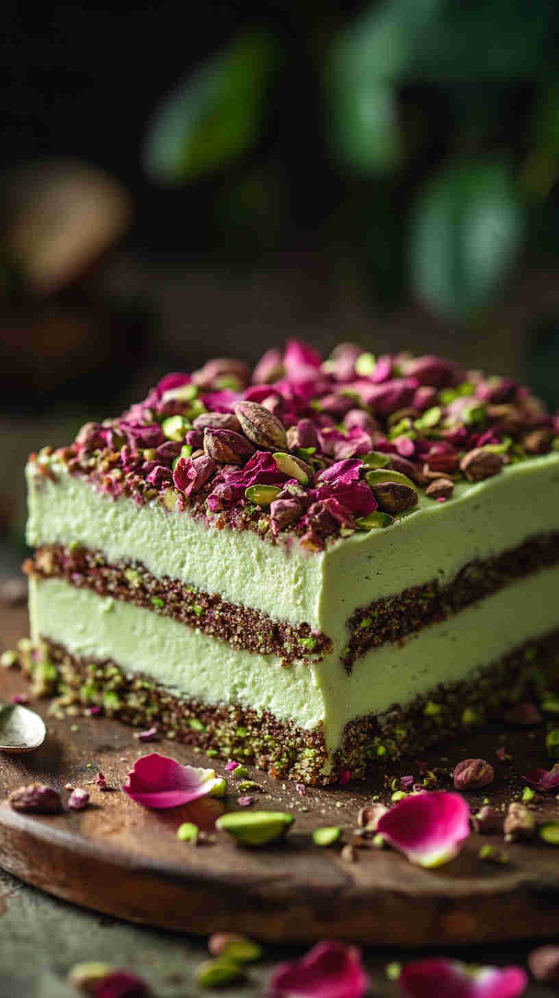 Pistachio and Rose Cake