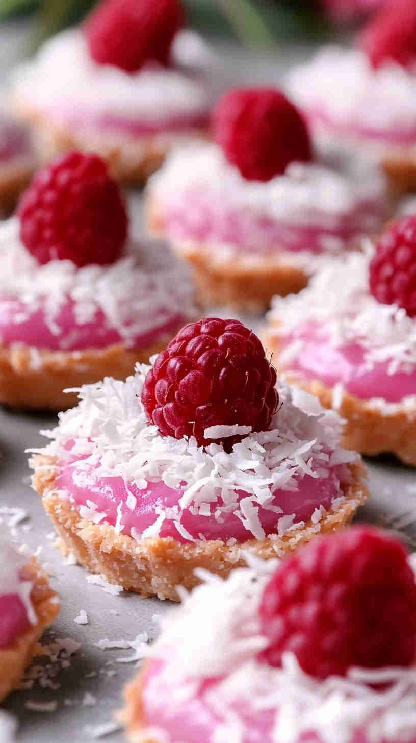 Raspberry Coconut Tartlets