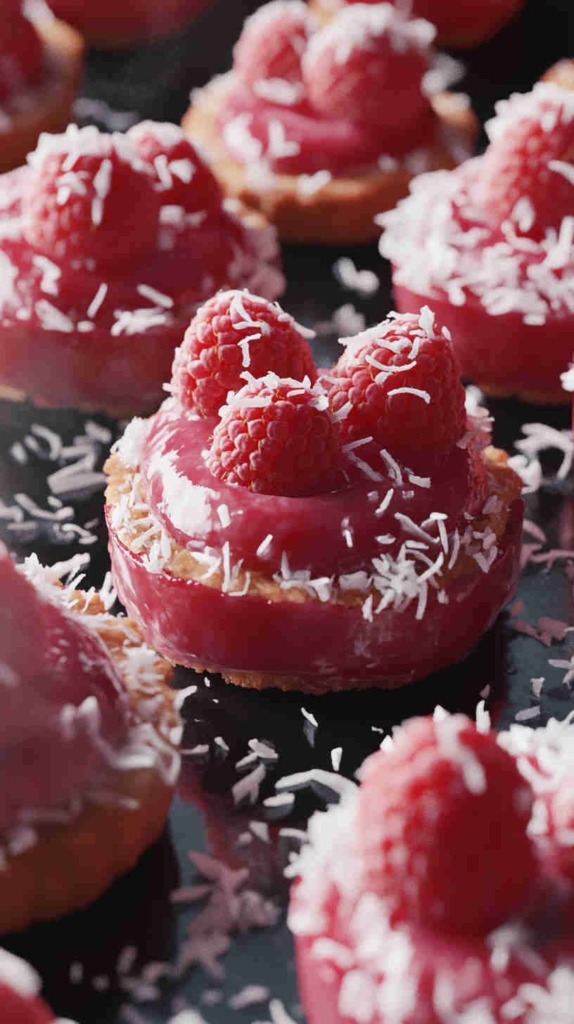 Raspberry Coconut Tartlets