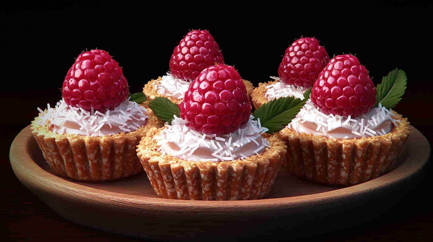 Raspberry Coconut Tartlets