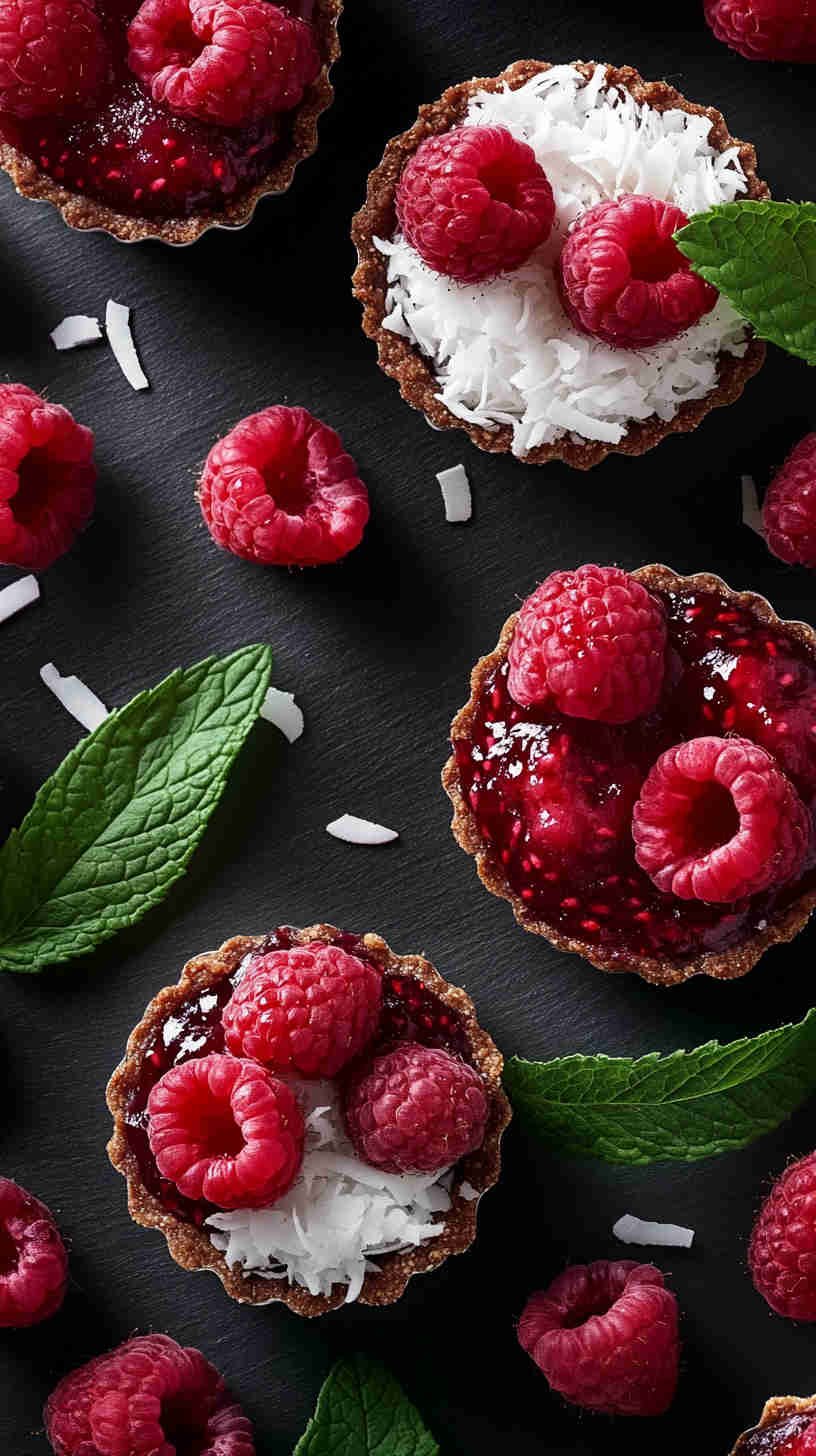 Raspberry Coconut Tartlets