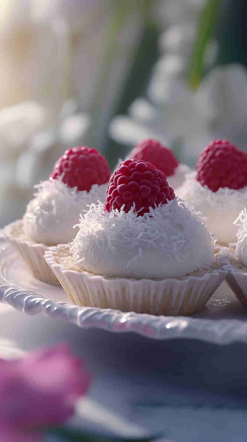 Raspberry Coconut Tartlets