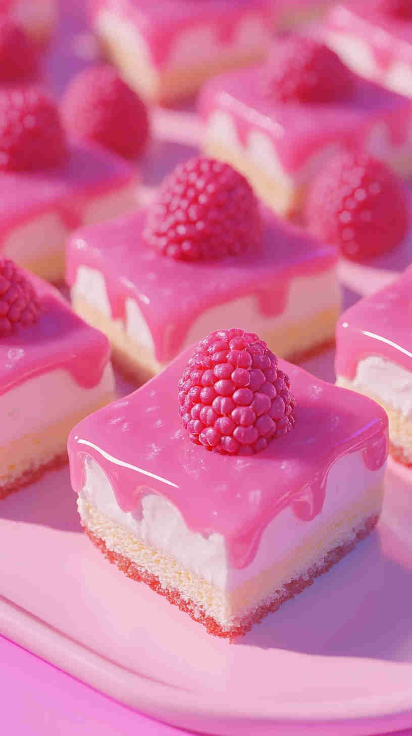 Raspberry Lemonade Cheesecake Bars