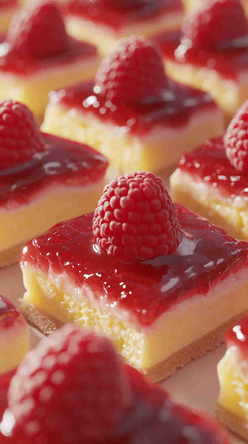 Raspberry Lemonade Cheesecake Bars