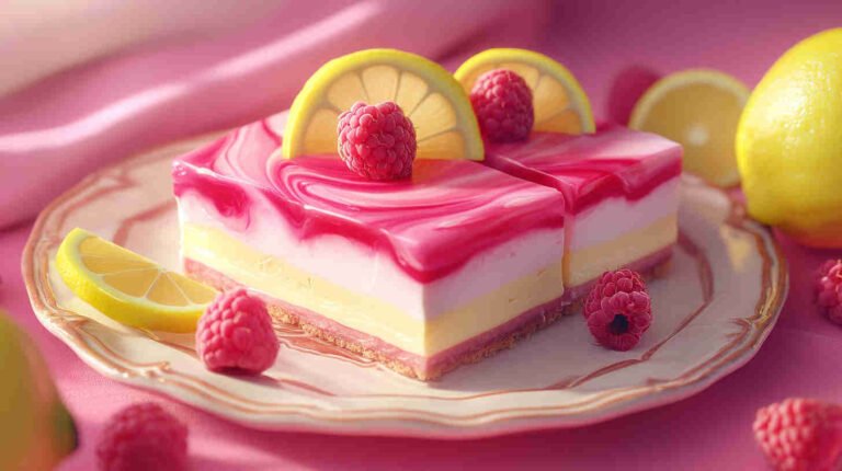 Raspberry Lemonade Cheesecake Bars