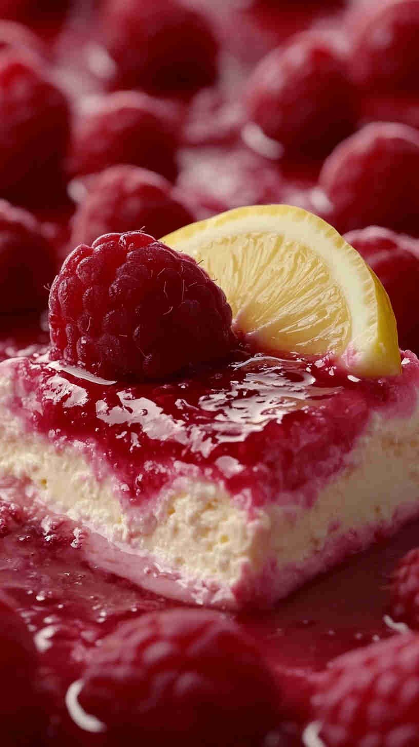 Raspberry Lemonade Cheesecake Bars
