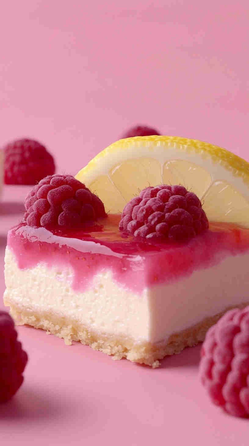 Raspberry Lemonade Cheesecake Bars