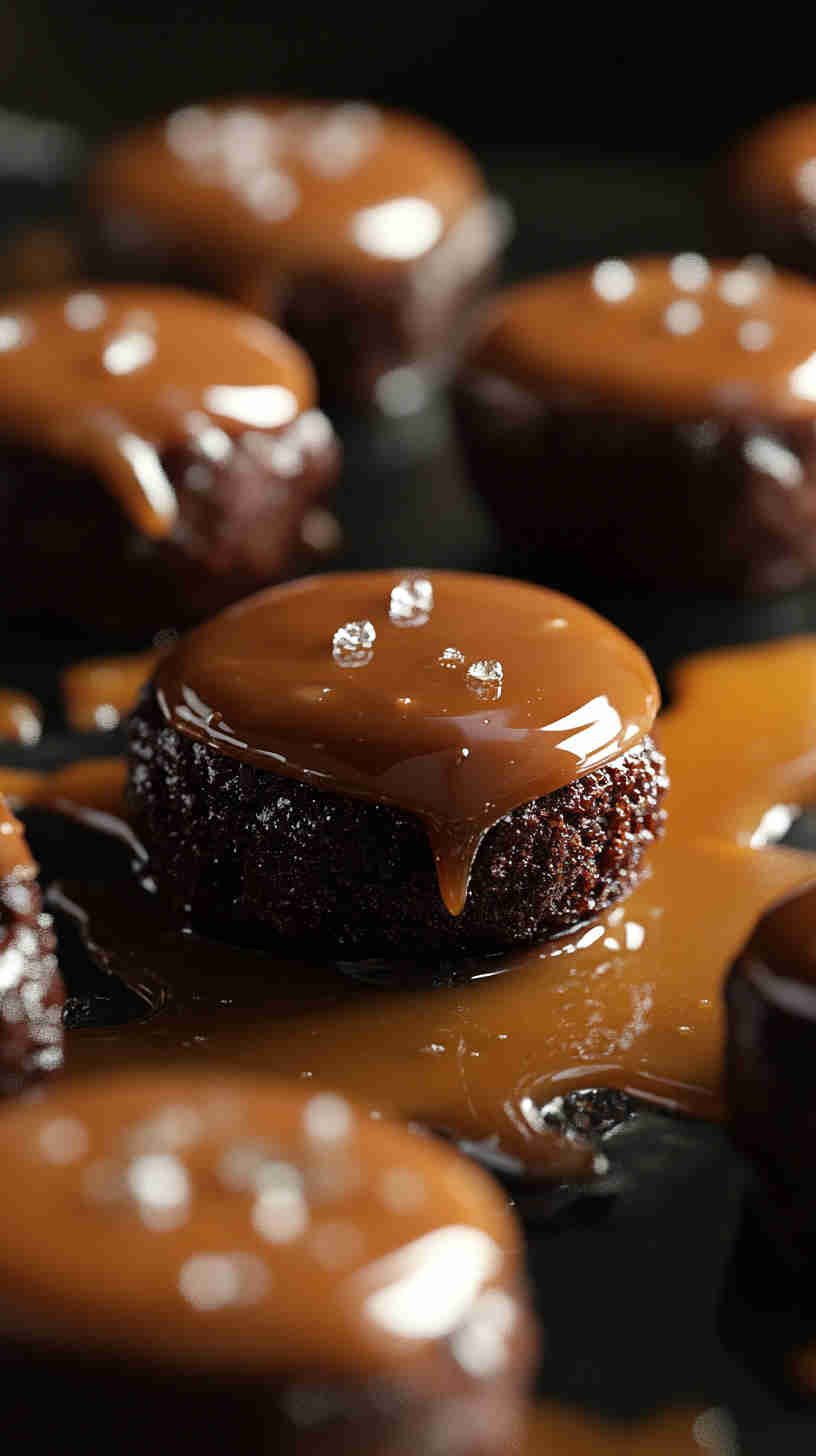 Salted Caramel Brownie Bites