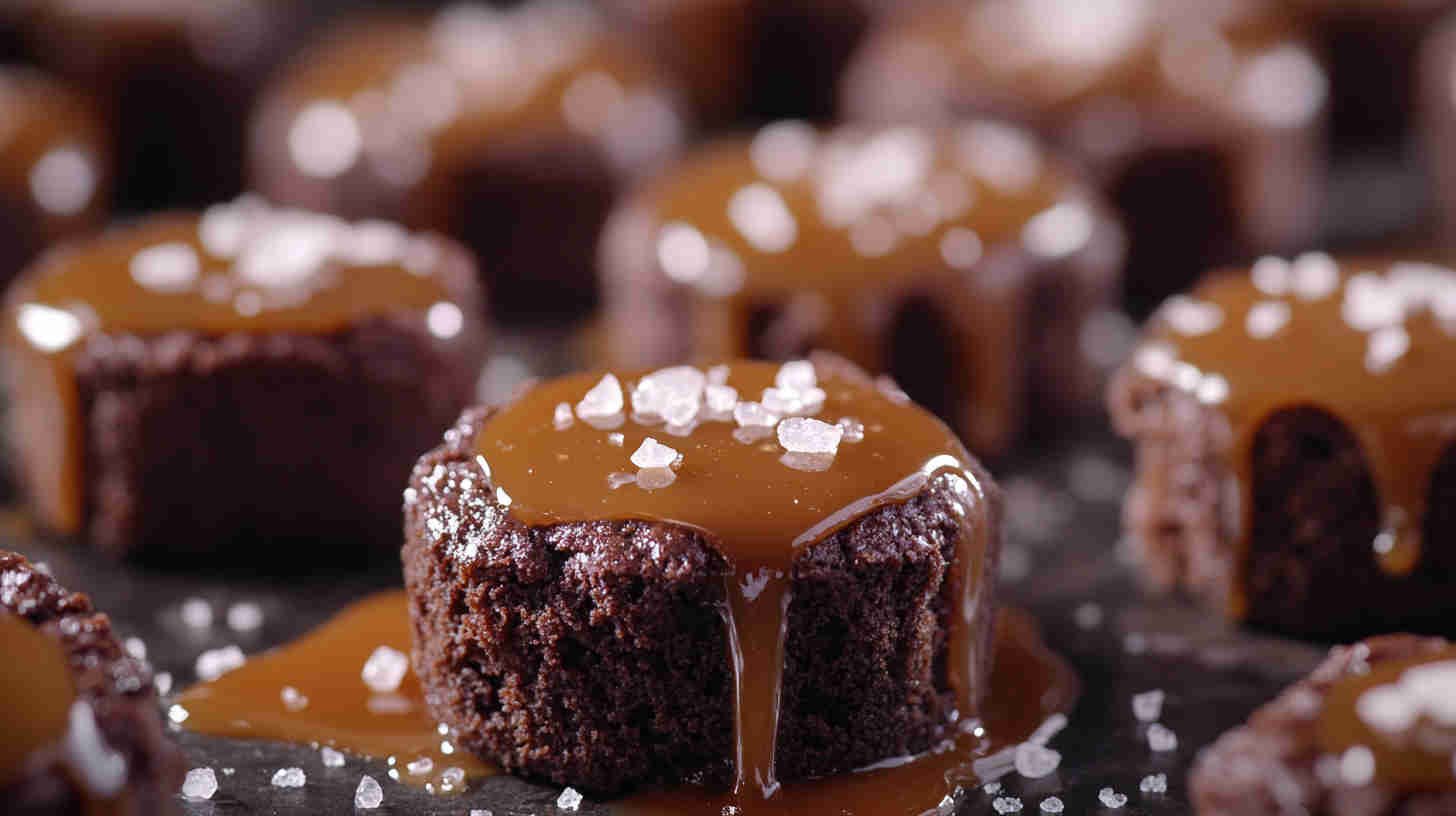 Salted Caramel Brownie Bites