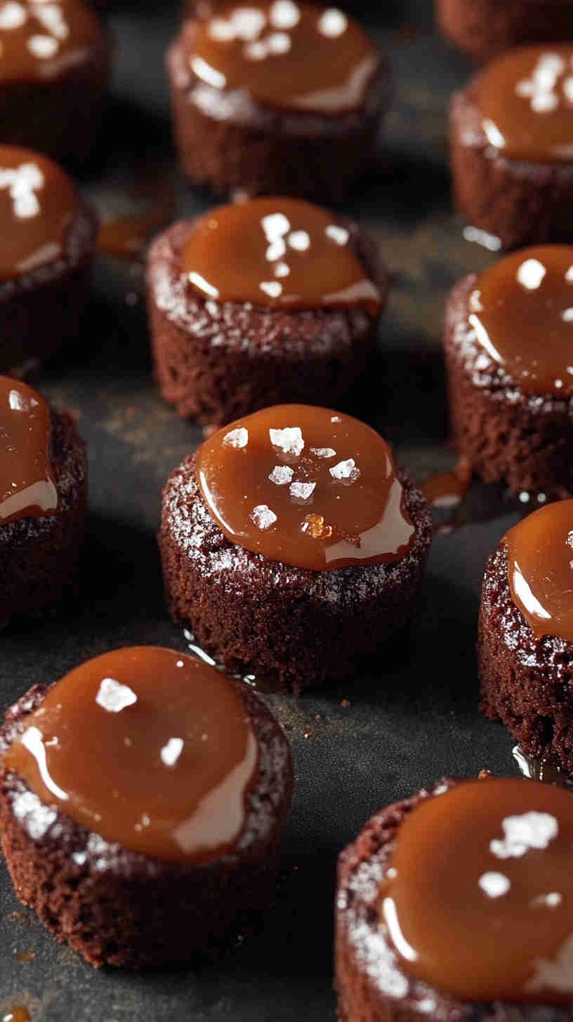 Salted Caramel Brownie Bites