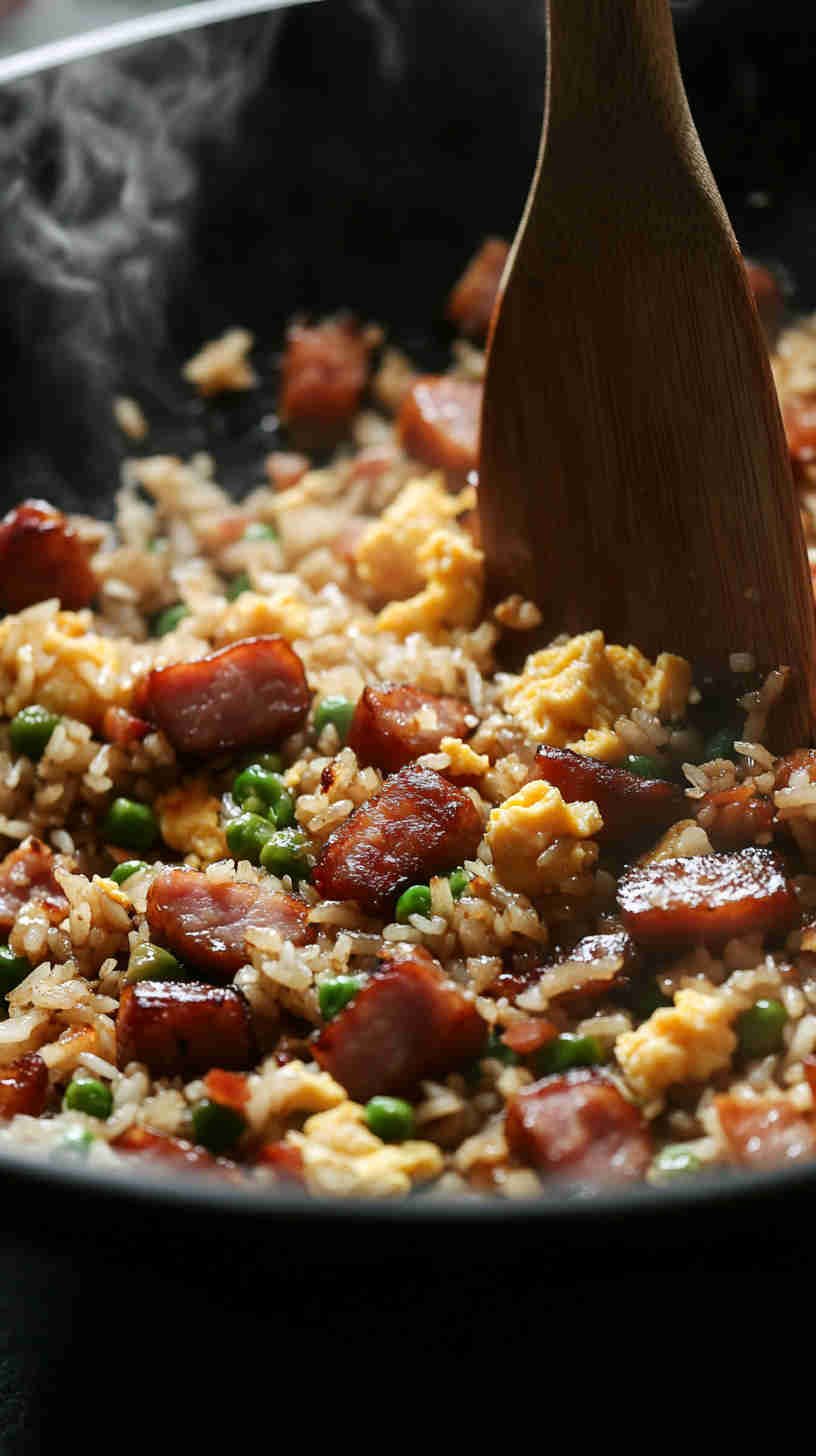 Stir-Fried Chinese Sausage Fried Rice