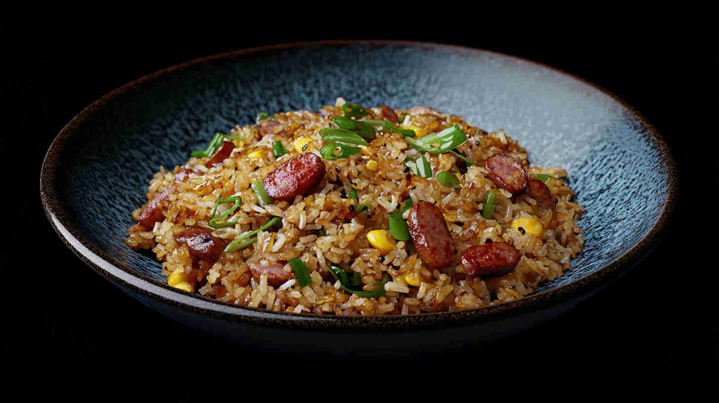 Stir-Fried Chinese Sausage Fried Rice