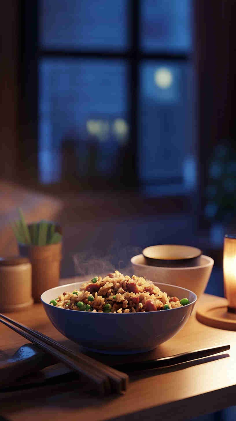 Stir-Fried Chinese Sausage Fried Rice