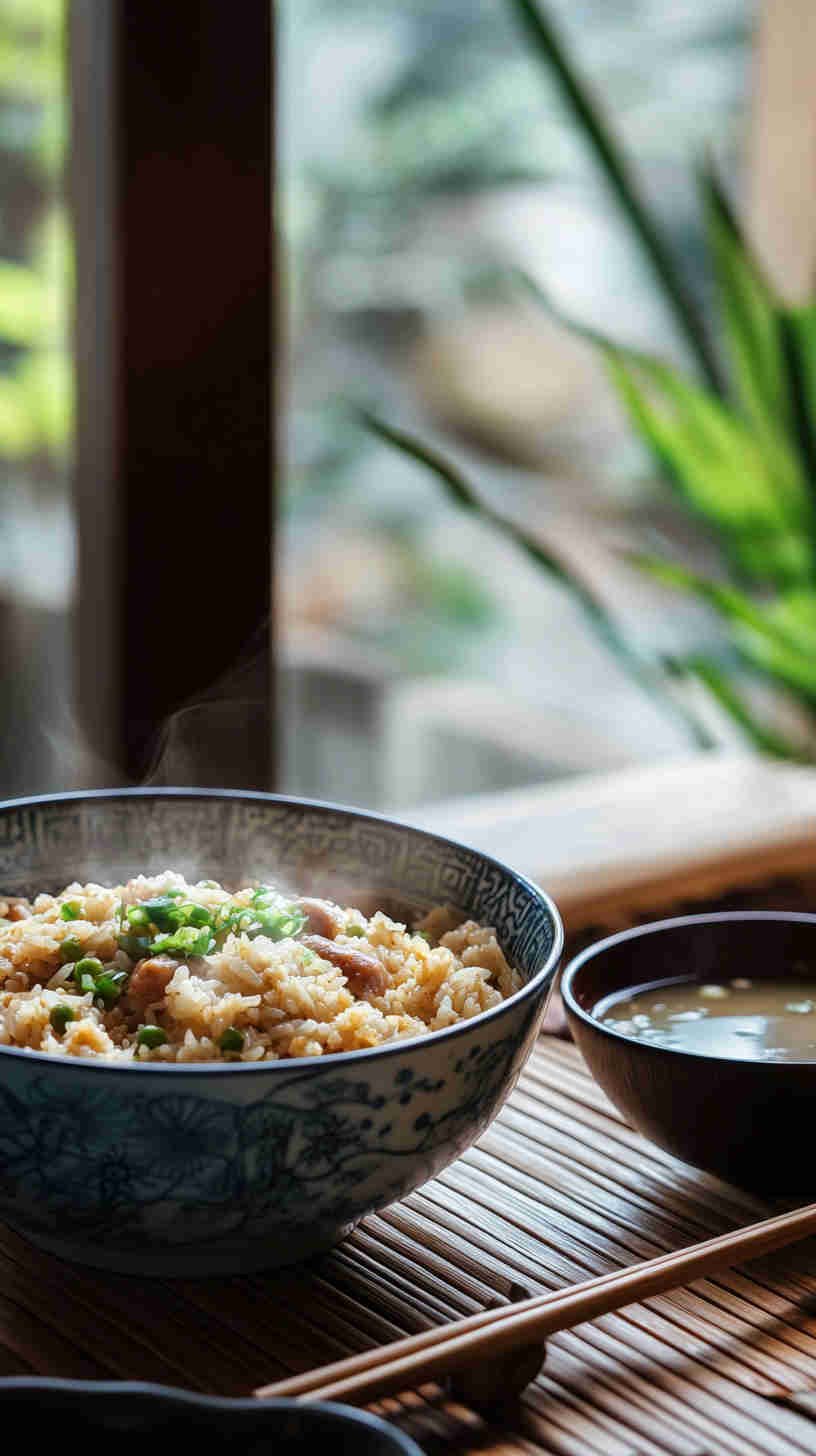 Stir-Fried Chinese Sausage Fried Rice