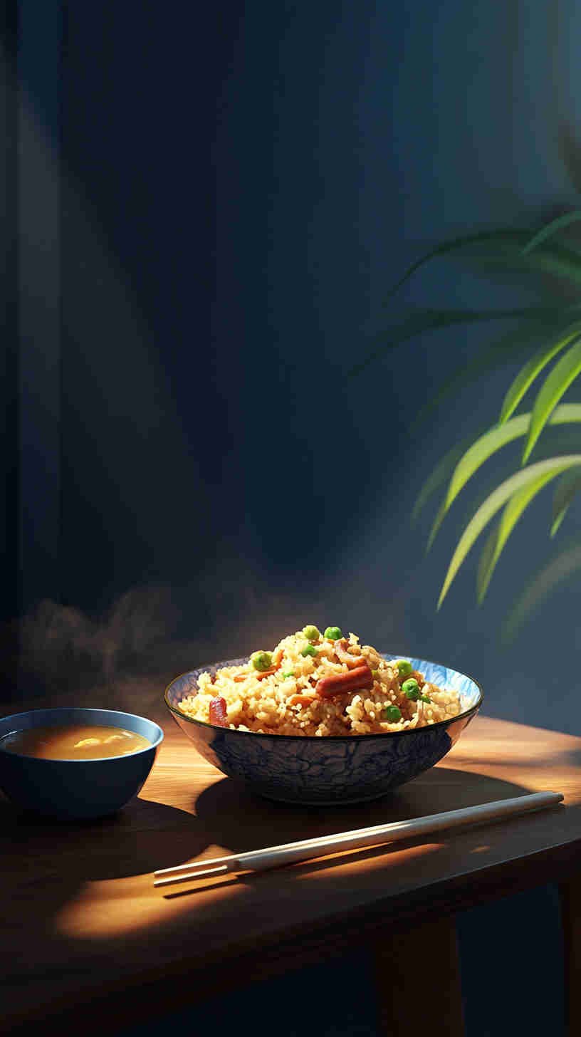 Stir-Fried Chinese Sausage Fried Rice