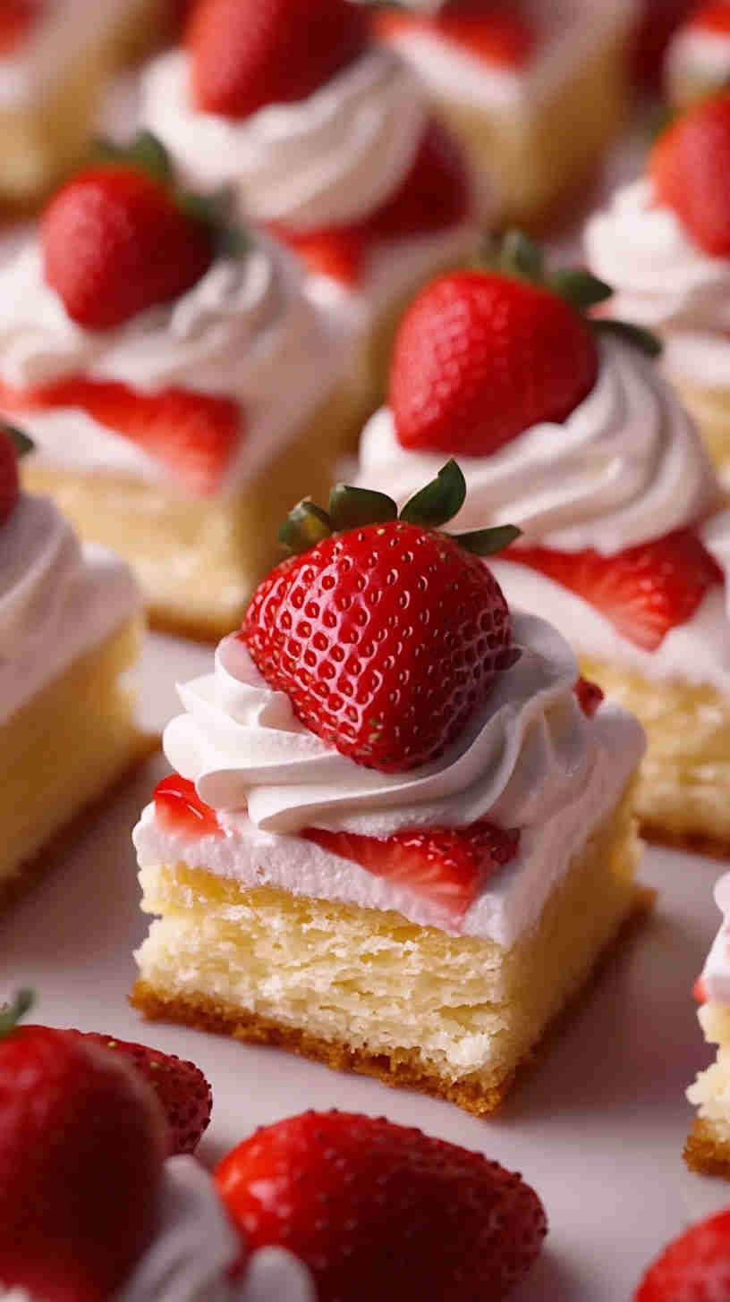 Strawberry Shortcake Bites