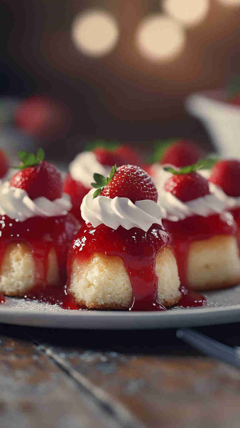 Strawberry Shortcake Bites