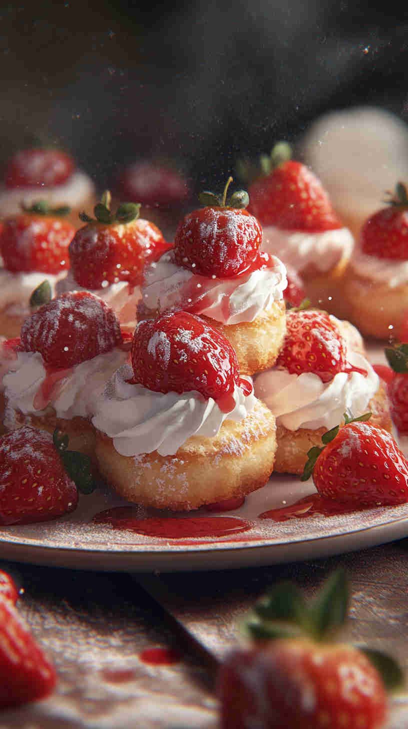 Strawberry Shortcake Bites