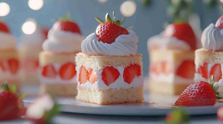 Strawberry Shortcake Bites