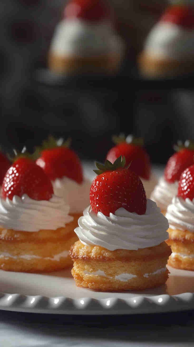 Strawberry Shortcake Bites