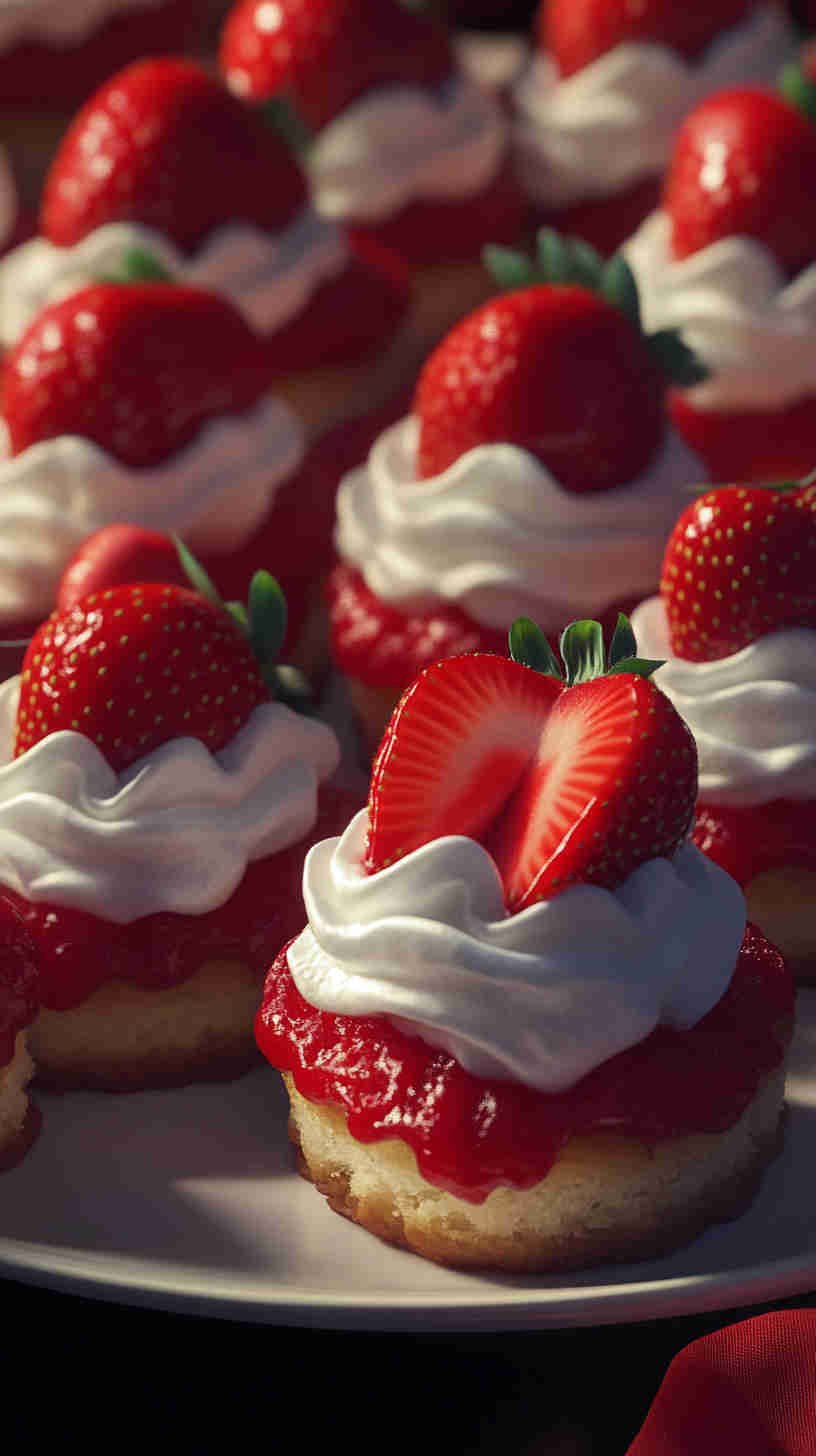 Strawberry Shortcake Bites
