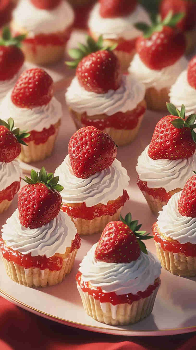 Strawberry Shortcake Bites