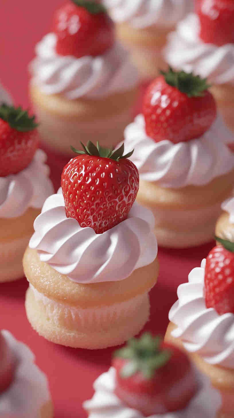 Strawberry Shortcake Bites