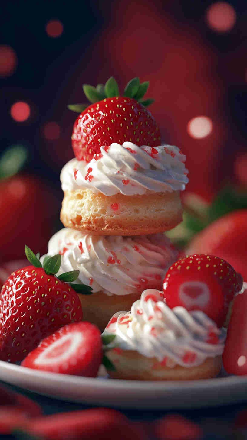 Strawberry Shortcake Bites