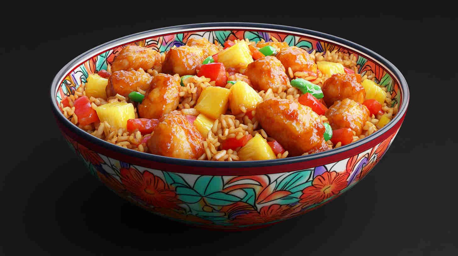Sweet and Sour Chicken Fried Rice