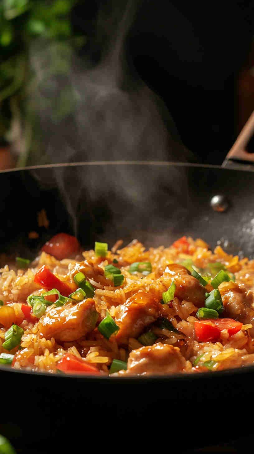 Sweet and Sour Chicken Fried Rice