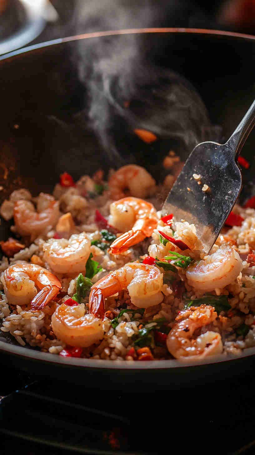 Thai Basil and Shrimp Fried Rice