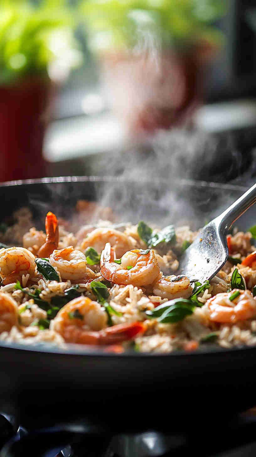 Thai Basil and Shrimp Fried Rice