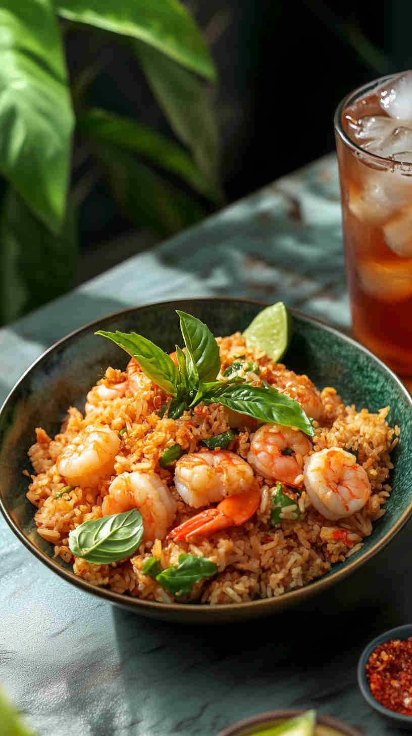 Thai Basil and Shrimp Fried Rice