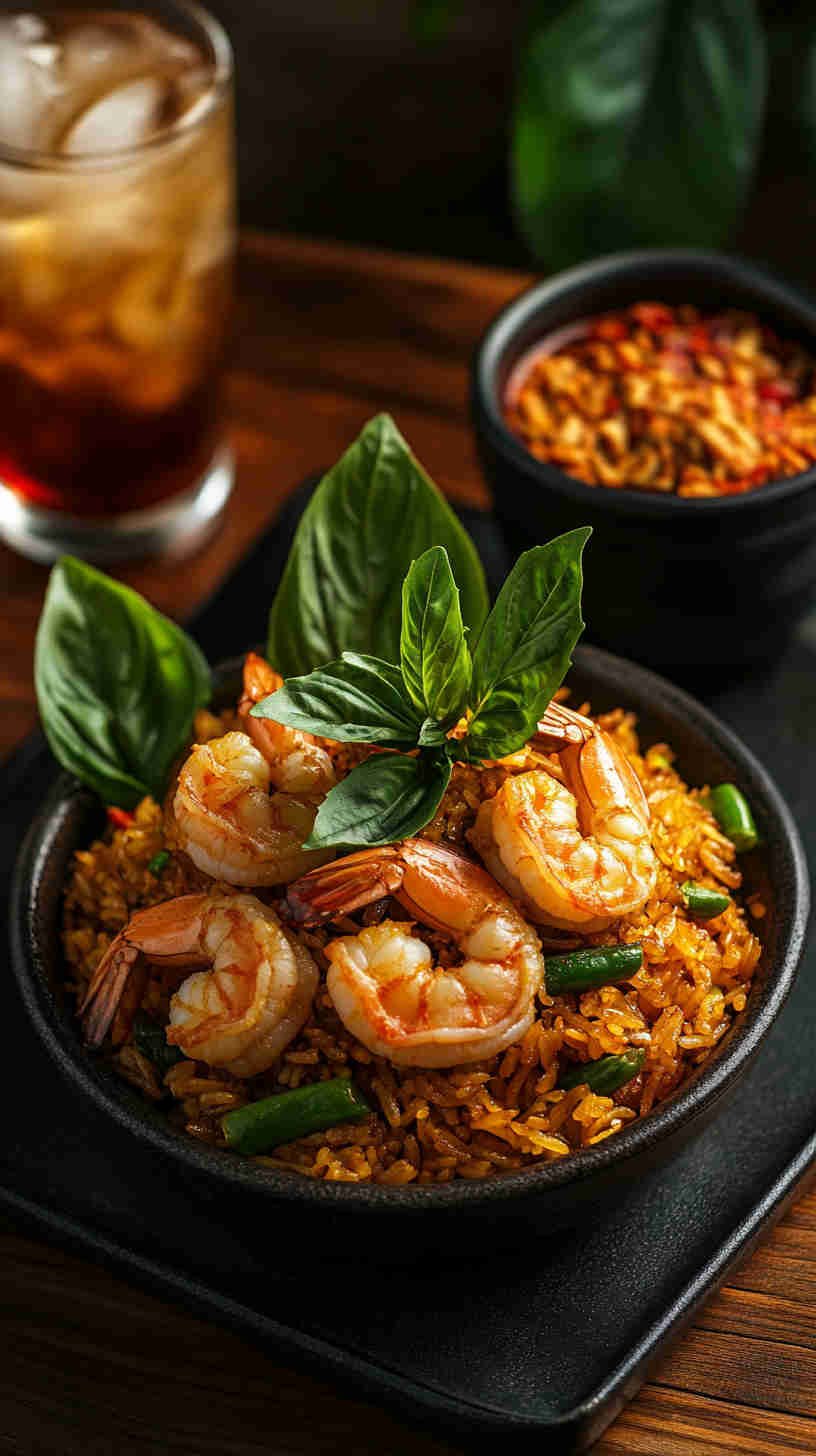 Thai Basil and Shrimp Fried Rice