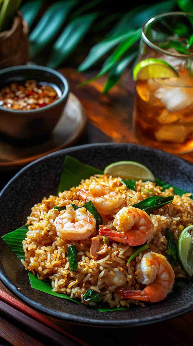 Thai Basil and Shrimp Fried Rice