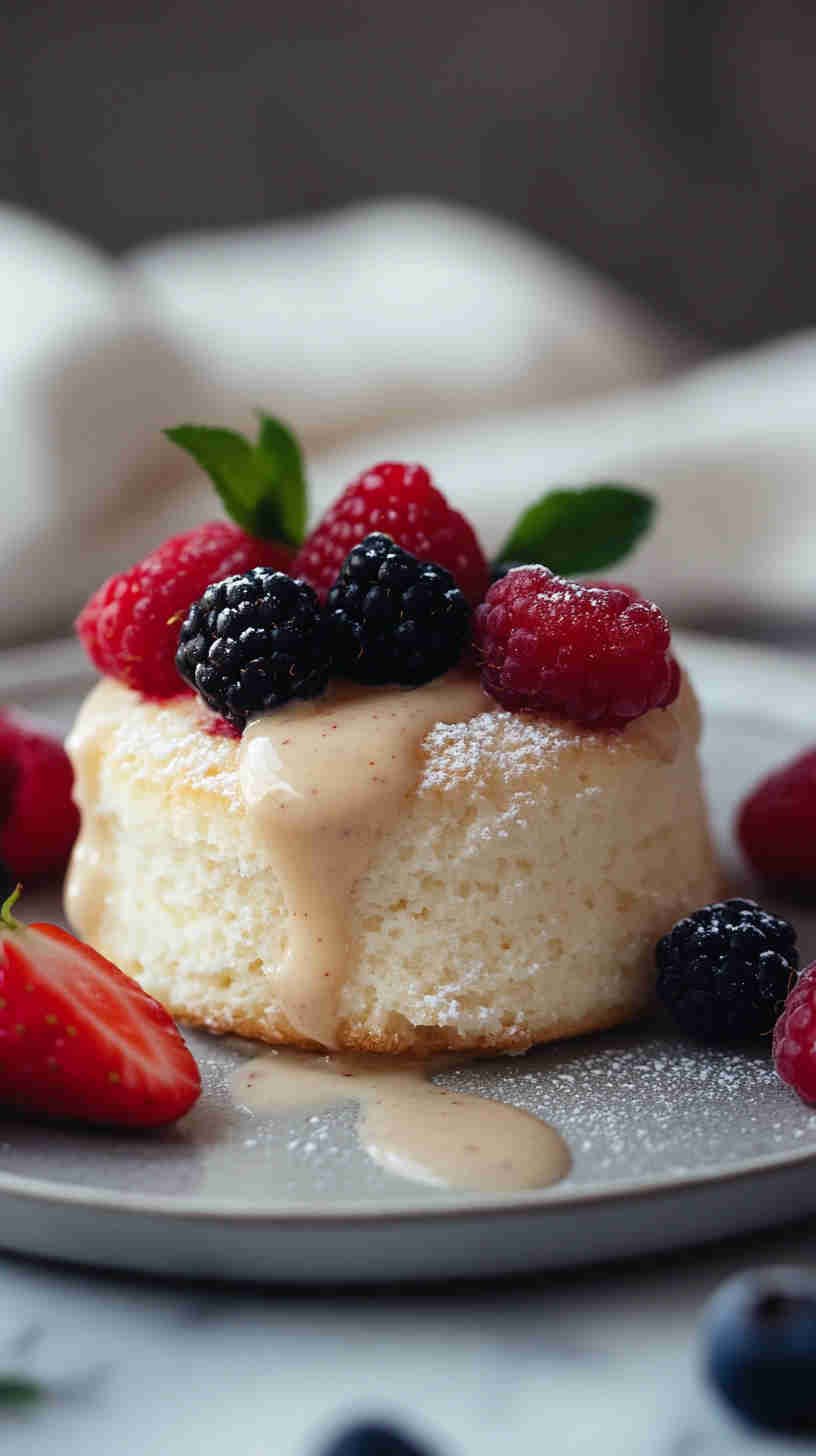 Vanilla Cottage Cheese Soufflé